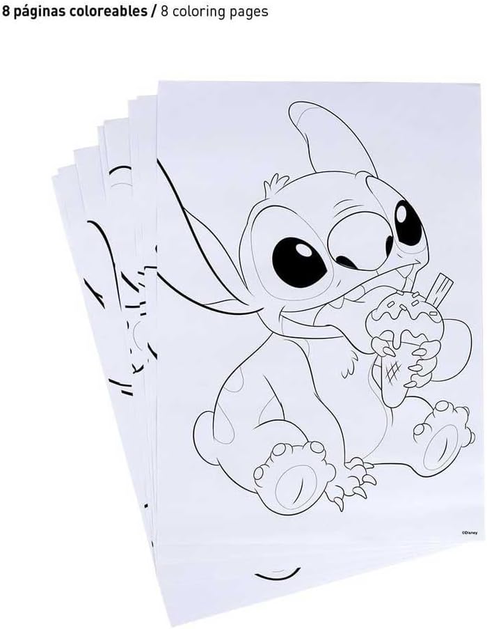 Disney: Cerd?  - Lilo & Stitch - Set Cartoleria Da Colorare Stitch