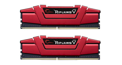 G.SKILL Ripjaws V Series F4-2400C15D-8GVR 8 GB (4 GBx2) DDR4 2400 MHz C15 1.2 V Memory Kit - Blazing Red