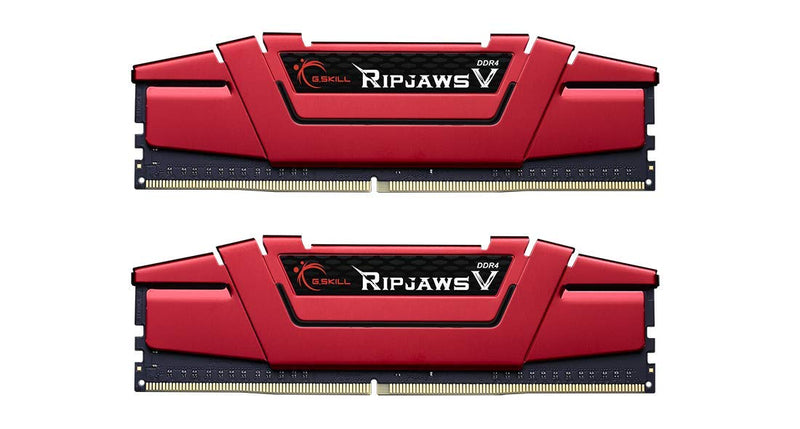 G.SKILL Ripjaws V Series F4-2400C15D-8GVR 8 GB (4 GBx2) DDR4 2400 MHz C15 1.2 V Memory Kit - Blazing Red