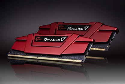 G.SKILL Ripjaws V Series F4-2400C15D-8GVR 8 GB (4 GBx2) DDR4 2400 MHz C15 1.2 V Memory Kit - Blazing Red