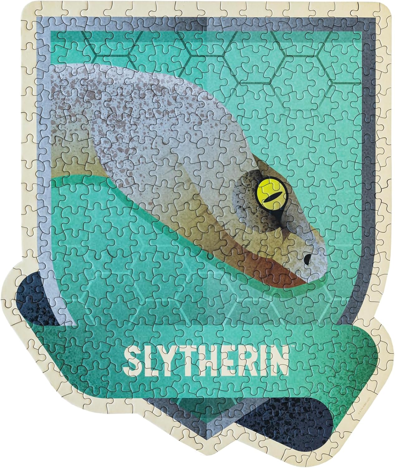 Grupo Erik Harry Potter Puzzle Slytherine Hogwarts Haus – Sammler Puzzle 322 Teile in Zaubertrinkflasche - Offizieller Harry Potter Fanartikel