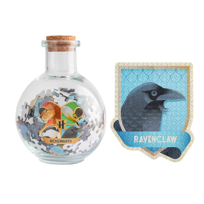 Grupo Erik Harry Potter Puzzle Ravenclaw Hogwarts Haus – Sammler Puzzle 322 Teile in Zaubertrinkflasche - Offizieller Harry Potter Fanartikel