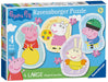 Ravensburger Peppa Pig 4 Large Shaped Jigsaw Puzzles (10, 12, 14, 16 Pieces) for Kids Age 3 Years Up - Educational Toys for Toddlers