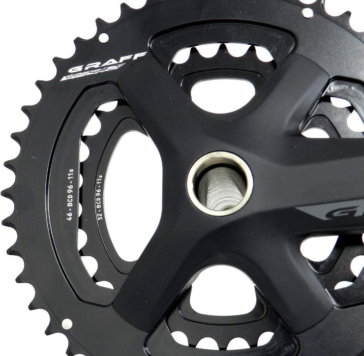 Miche Unisex's Graff Chainset, Black