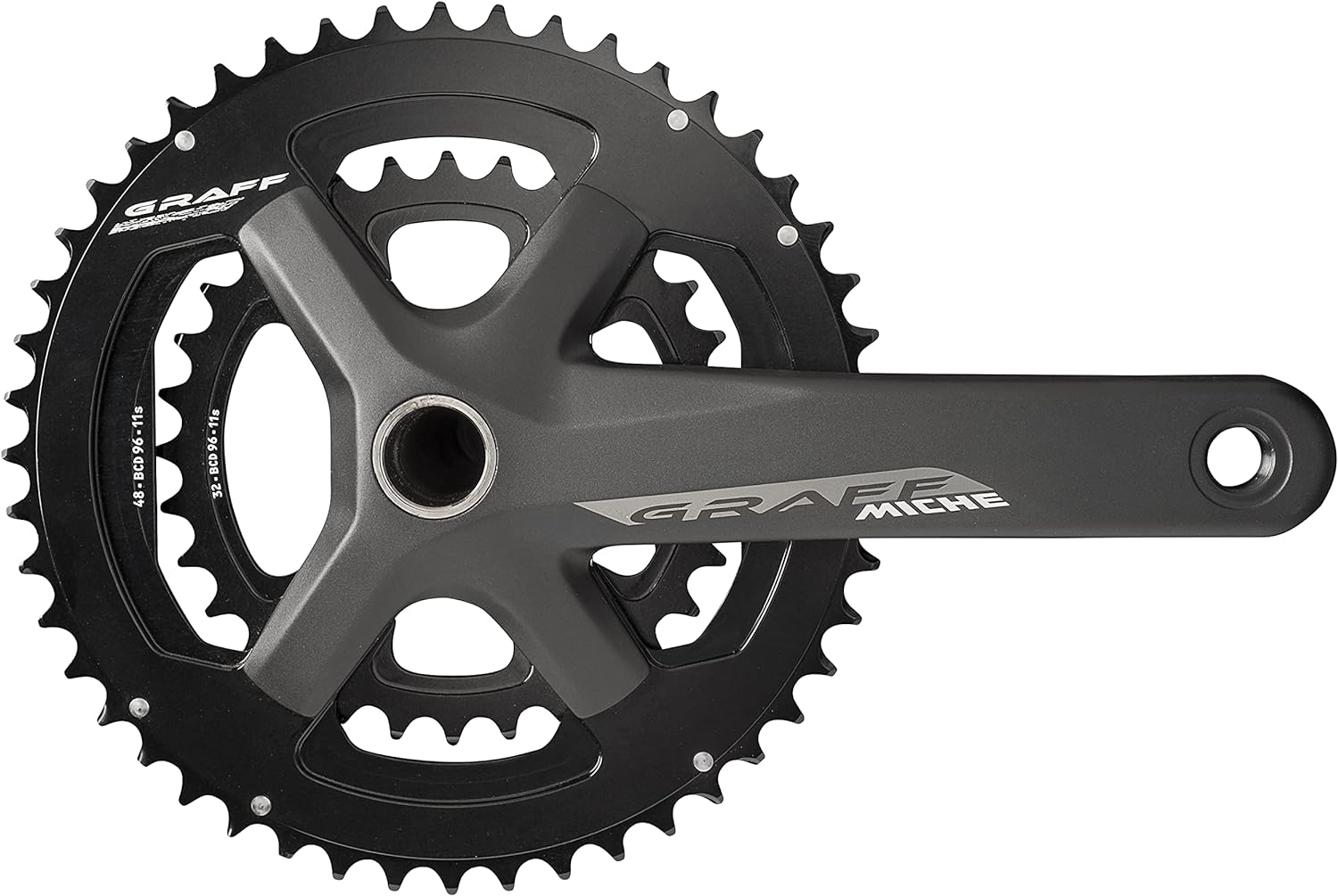 Miche Unisex's Graff Chainset, Black