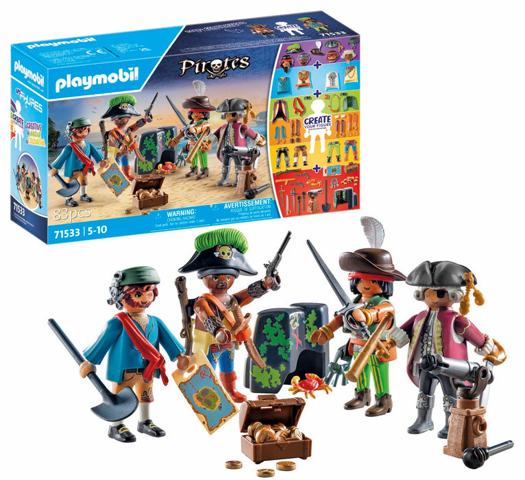 PLAYMOBIL | Pirates | MyFigures | kreatives Zusammenstellen eigener Piratenfiguren | Spielzeug für Kinder ab 5 Jahren | 71533