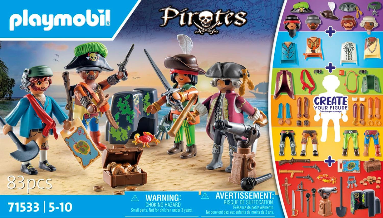 PLAYMOBIL | Pirates | MyFigures | kreatives Zusammenstellen eigener Piratenfiguren | Spielzeug für Kinder ab 5 Jahren | 71533