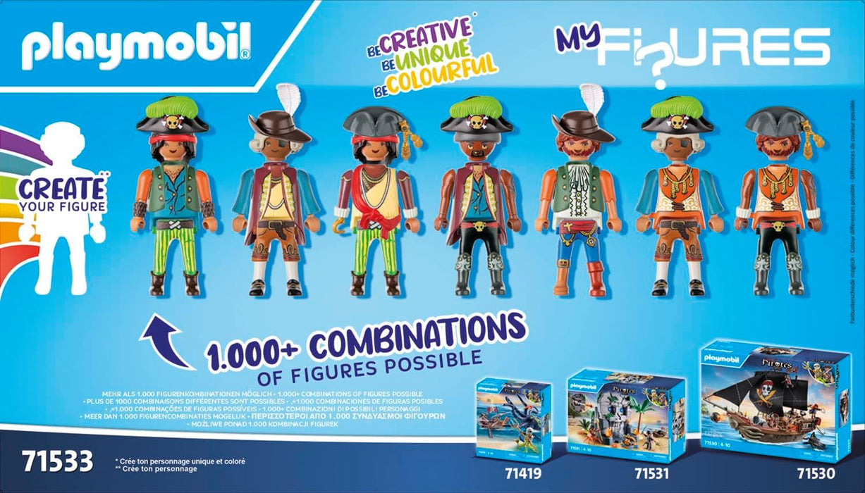 PLAYMOBIL | Pirates | MyFigures | kreatives Zusammenstellen eigener Piratenfiguren | Spielzeug für Kinder ab 5 Jahren | 71533