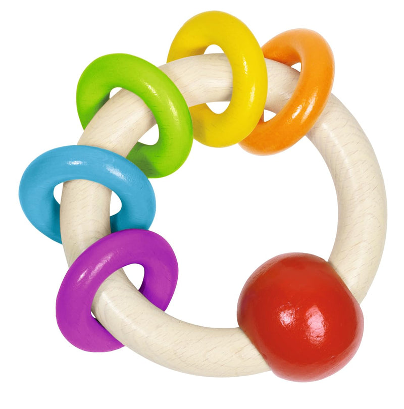 Goki Brand rattles. Rainbow Model Iris 5 Rings