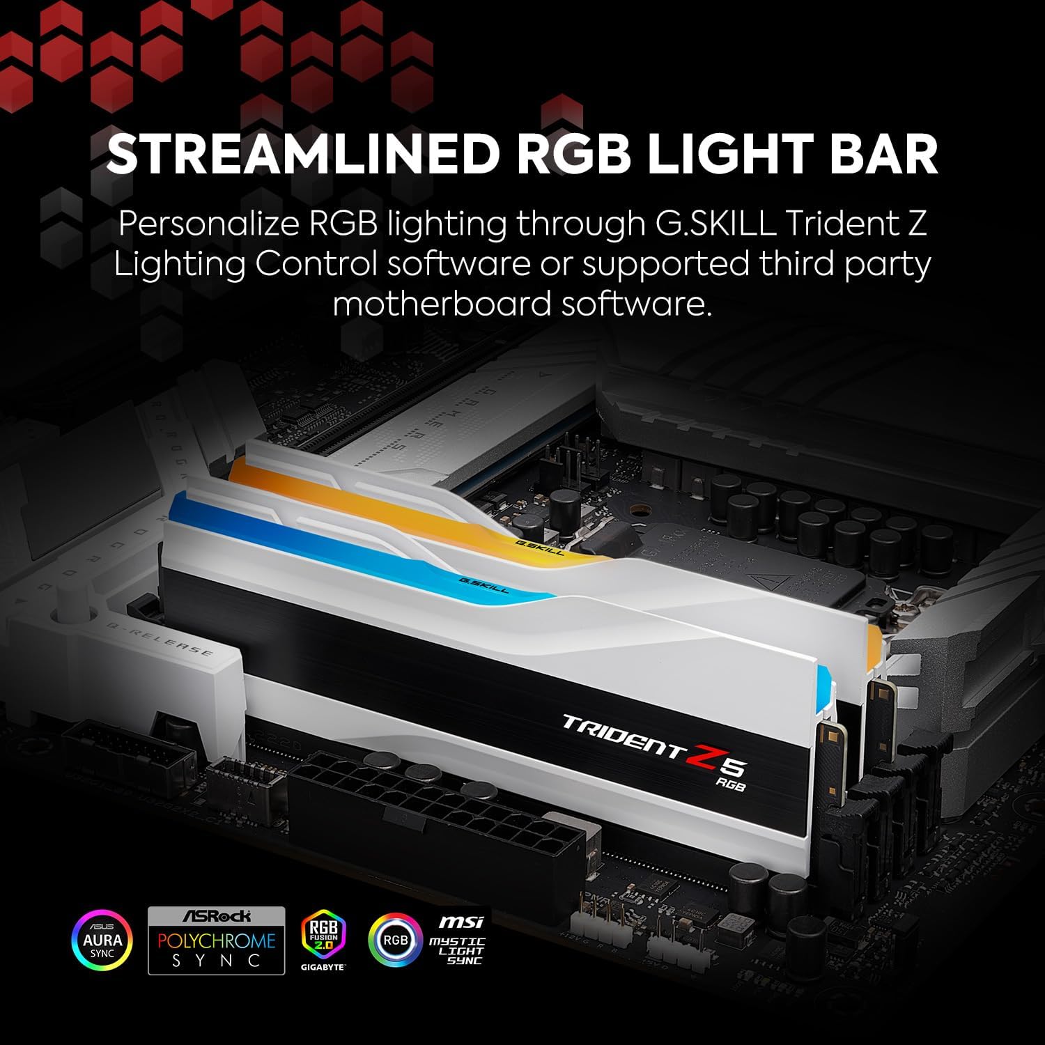 G.Skill Trident Z5 RGB module de mémoire 32 Go 2 x 16 Go DDR5 6000 MHz 32GB (2x16GB) Black