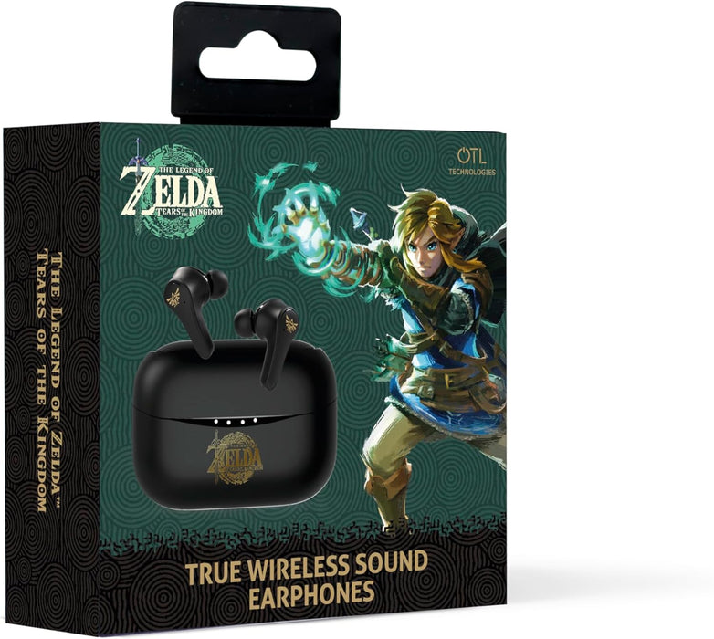 OTL Technologies ZD1139 Zelda Tears of the Kingdom TWS Wireless Earphones with Charging Case - Black