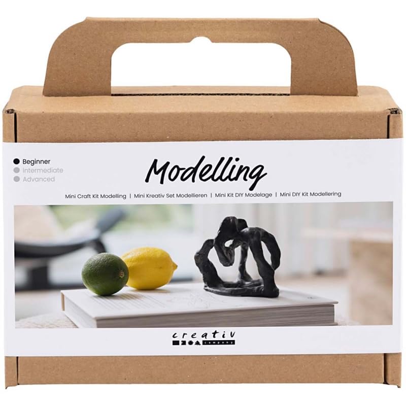 Creativ Mini-knutselset, zwart, sculptuur, 1 verpakking