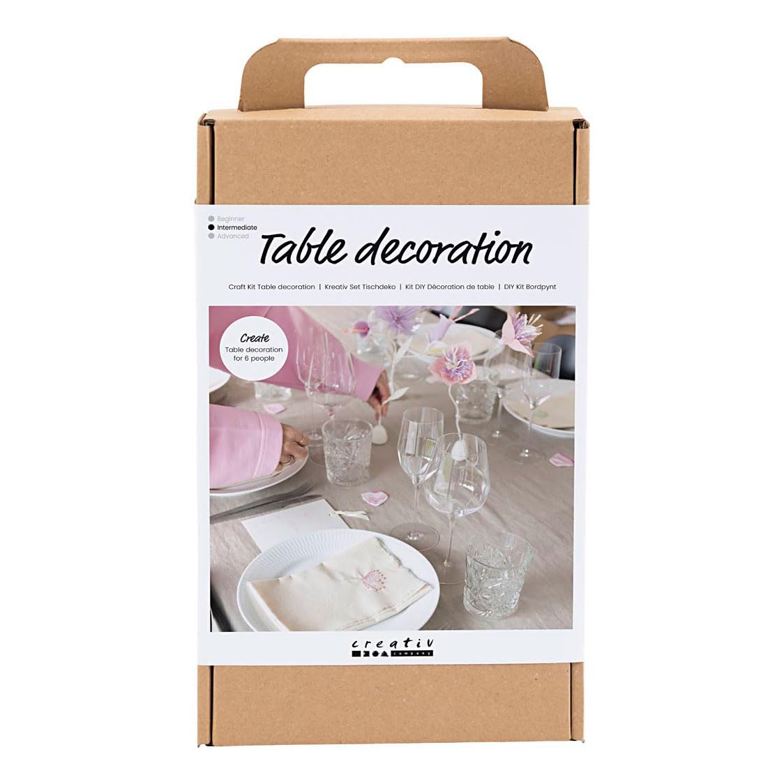 Creativ Knutselset tafeldecoratie, pastelkleuren, 1 verpakking