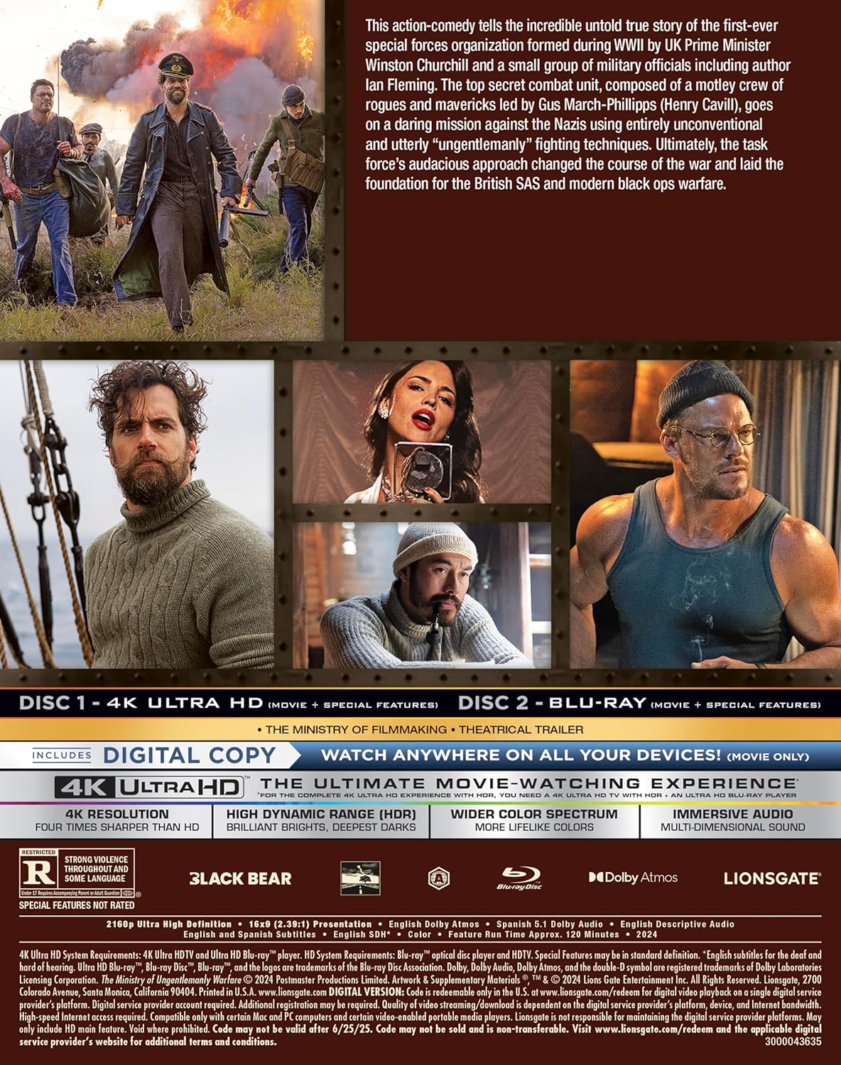 The Ministry of Ungentlemanly Warfare 4K + Bluray + Digital