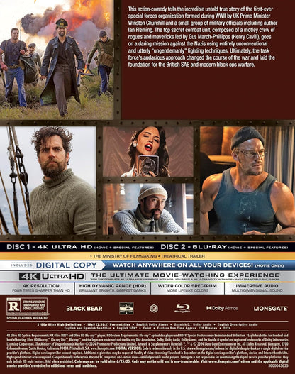 The Ministry of Ungentlemanly Warfare 4K + Bluray + Digital