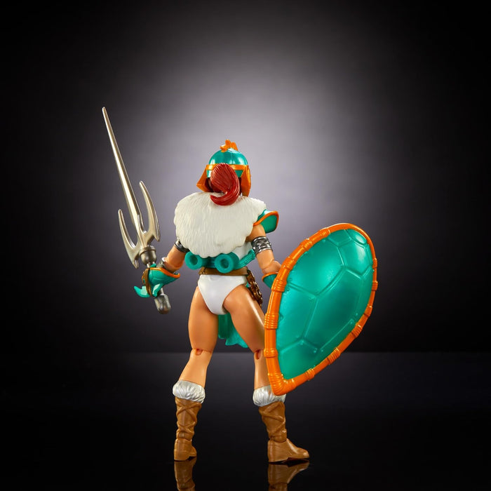 Masters of the Universe Origins Turtles of Grayskull Teela Action Figure Toy in Turtle Inspired Armor, 16 Articulations, TMNT & MOTU Crossover, HTH15