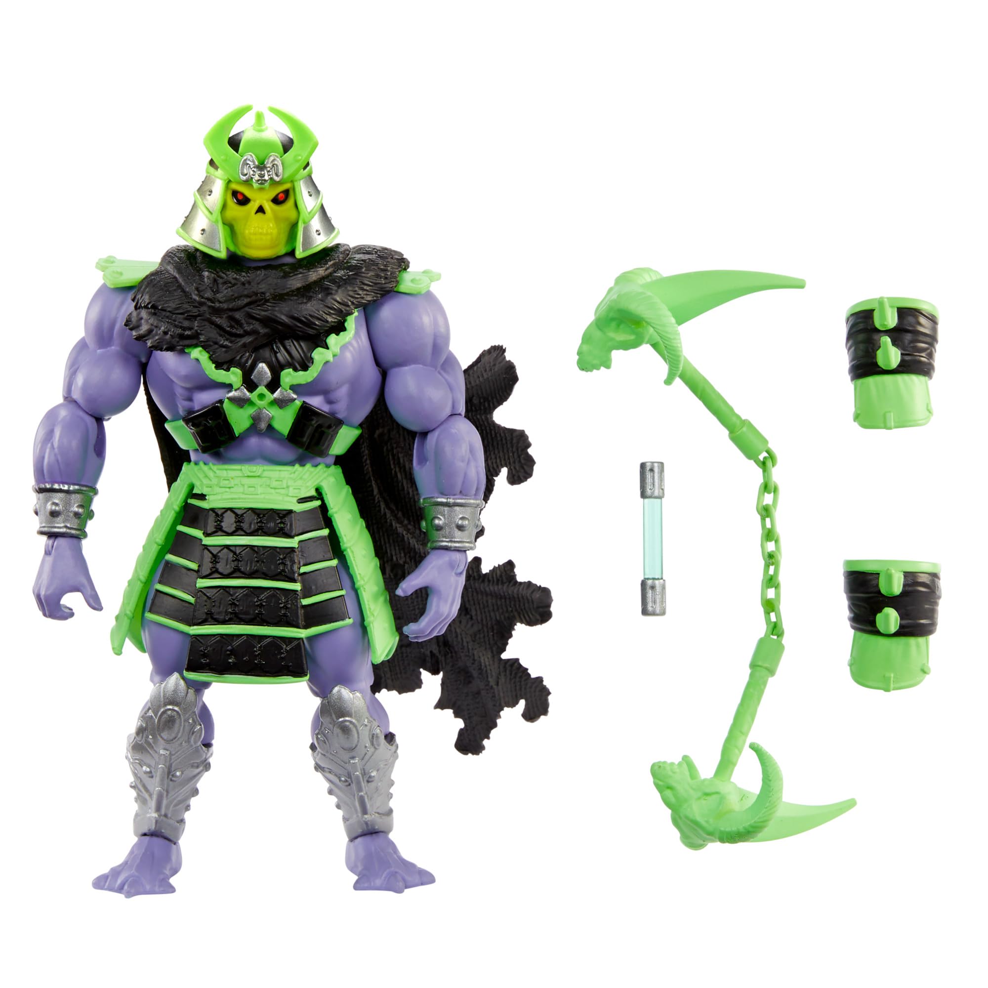 Masters of the Universe MOTU Origins Turtles of Grayskull Skeletor Posable Action Figure Toy, Teenage Mutant Ninja Crossover with Accessories, HTH14