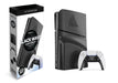 Maxx Tech PS5 Slim Faceplates Black Wave (5pcs) + Controller faceplate + 2 Thumb Grips