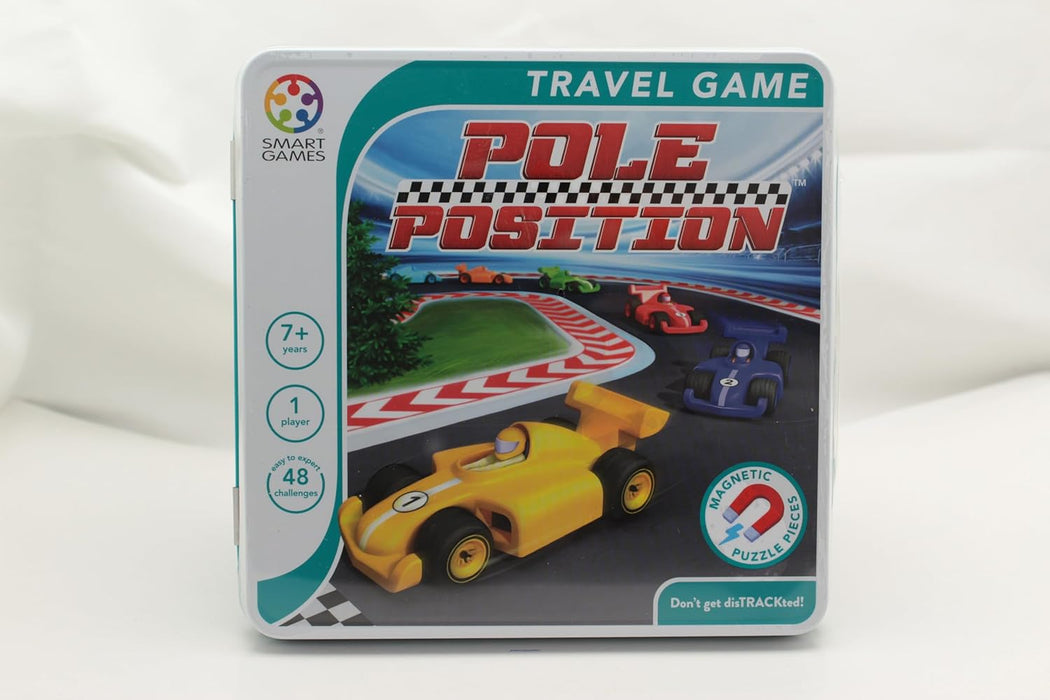 SmartGames - Pole Position, Magnetic Puzzle Game in Tin with 48 Challenges, Ages 7+