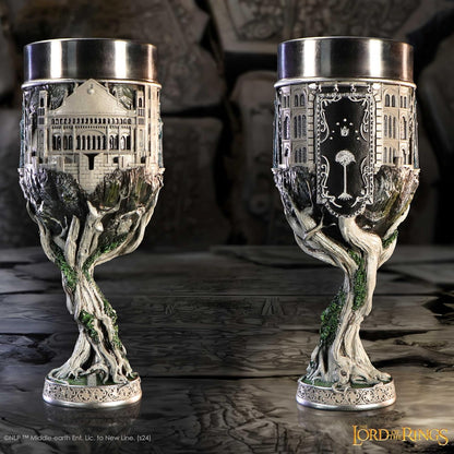 Nemesis Now Lord of the Rings Gondor Goblet 19cm, Resin, Grey, Official Lord of the Rings Merchandise, Gondor Goblet, Lord of the Rings Collectible Cup, Cast in the Finest Resin, Expertly Hand-Painted