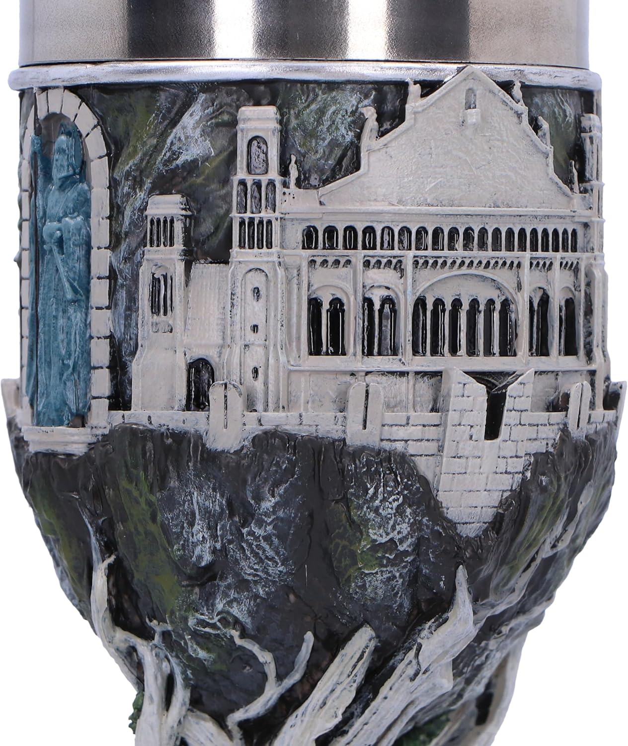 Nemesis Now Lord of the Rings Gondor Goblet 19cm, Resin, Grey, Official Lord of the Rings Merchandise, Gondor Goblet, Lord of the Rings Collectible Cup, Cast in the Finest Resin, Expertly Hand-Painted