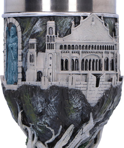 Nemesis Now Lord of the Rings Gondor Goblet 19cm, Resin, Grey, Official Lord of the Rings Merchandise, Gondor Goblet, Lord of the Rings Collectible Cup, Cast in the Finest Resin, Expertly Hand-Painted