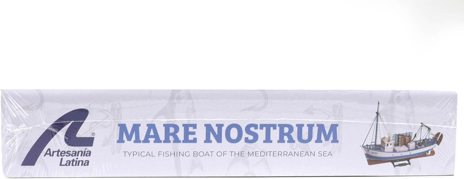 Artesania Latina – Wooden Ship Model Kit – Spaniard and Mediterranean Fishing Boat, Trawler Mare Nostrum – Model 20100N, 1:35 Scale – Models to Assemble – Intermediate Level