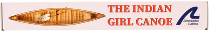 Artesanía Latina - Wooden Ship Model Kit – American Canoe, The Indian Girl Canoe - Model 19000, Scale 1:16 - Models to Assemble - Beginner Level