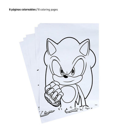 Stationery Set Sonic Blue 24 Pieces
