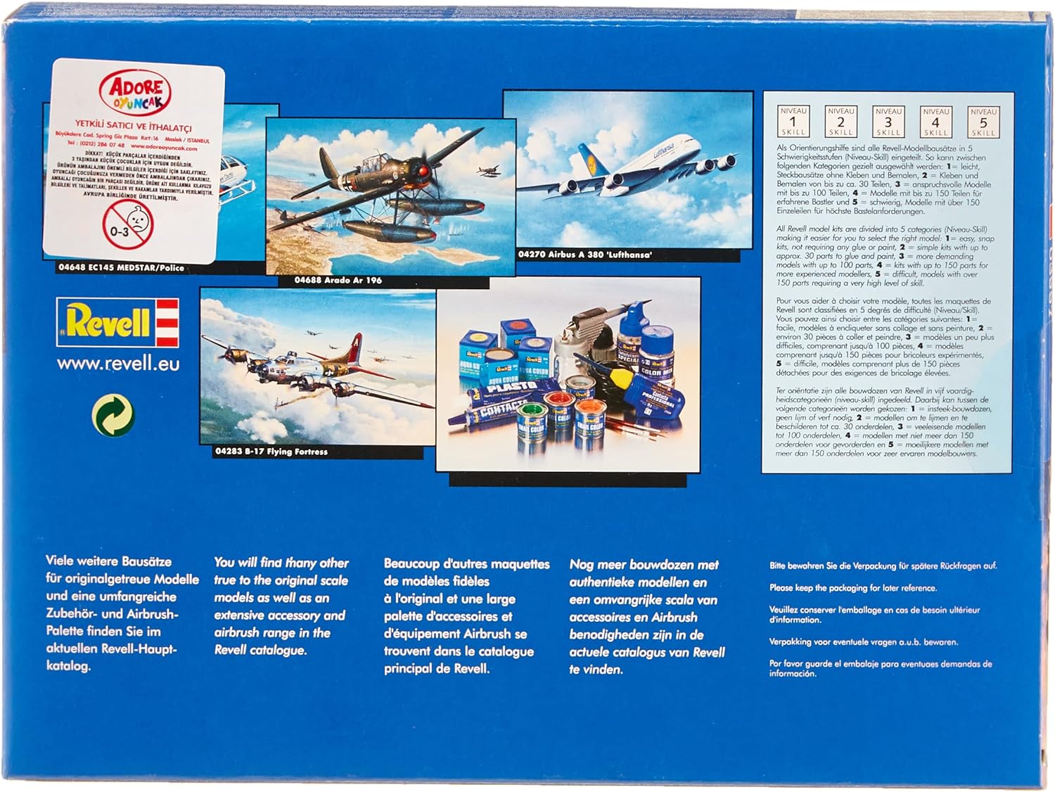 Revell Revell_03997 Modellbausatz Flugzeug 1:144 - F/A-18E Super Hornet im Maßstab 1:144, Level 4, originalgetreue Nachbildung mit vielen Details, 3997