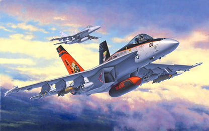 Revell Revell_03997 Modellbausatz Flugzeug 1:144 - F/A-18E Super Hornet im Maßstab 1:144, Level 4, originalgetreue Nachbildung mit vielen Details, 3997