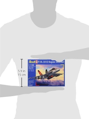Revell Revell_03997 Modellbausatz Flugzeug 1:144 - F/A-18E Super Hornet im Maßstab 1:144, Level 4, originalgetreue Nachbildung mit vielen Details, 3997