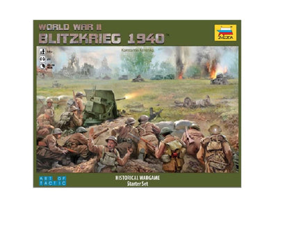 Zvezda Models Blitzkrieg 1940 Historical Wargame Starter Set