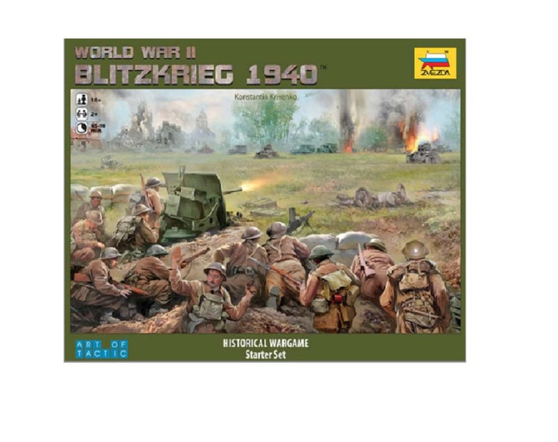 Zvezda Models Blitzkrieg 1940 Historical Wargame Starter Set