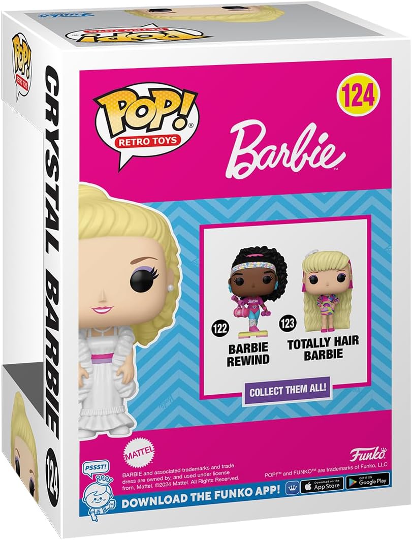 Funko POP! Retro Toys: Barbie - Crystal Barbie - Glitter - Collectable Vinyl Figure - Gift Idea - Official Merchandise - Toys for Kids & Adults - Model Figure for Collectors and Display