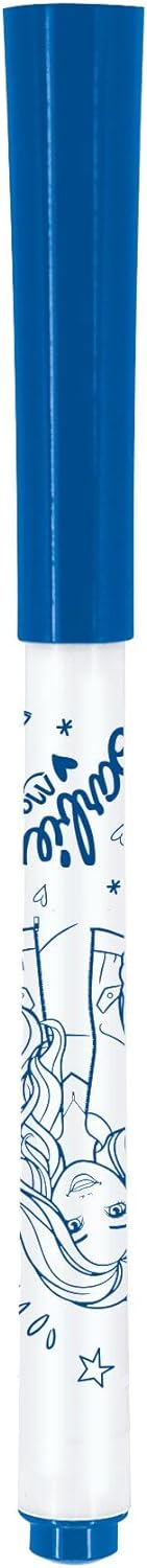 Maped Marker'Peps - Pennarelli sottili cancellabili a secco, per Barbie, lavagne e lavagne bianche, 4 colori: blu, verde, rosa e viola