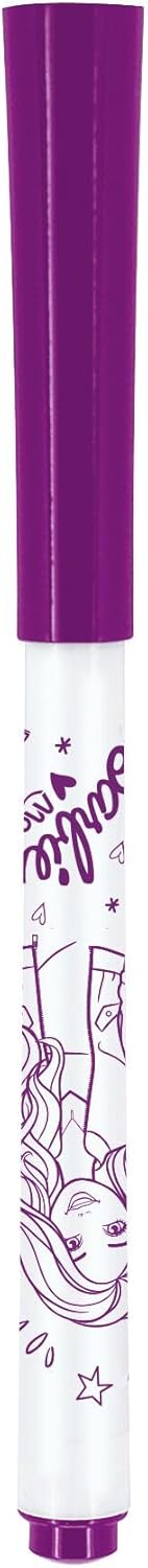 Maped Marker'Peps - Pennarelli sottili cancellabili a secco, per Barbie, lavagne e lavagne bianche, 4 colori: blu, verde, rosa e viola