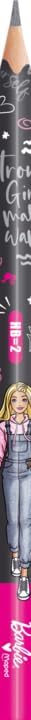 Maped - Barbie HB Pencil with Eraser Head - Pack of 6 - Wooden Pencils with Eraser - Ergonomic Shape