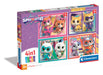 Clementoni - Supercolor SuperKitties 21531 Kinderpuzzelstukjes, 12, 16, 20 en 24 stukjes, 4 jaar, puzzel cartoons, Made in Italy, meerkleurig