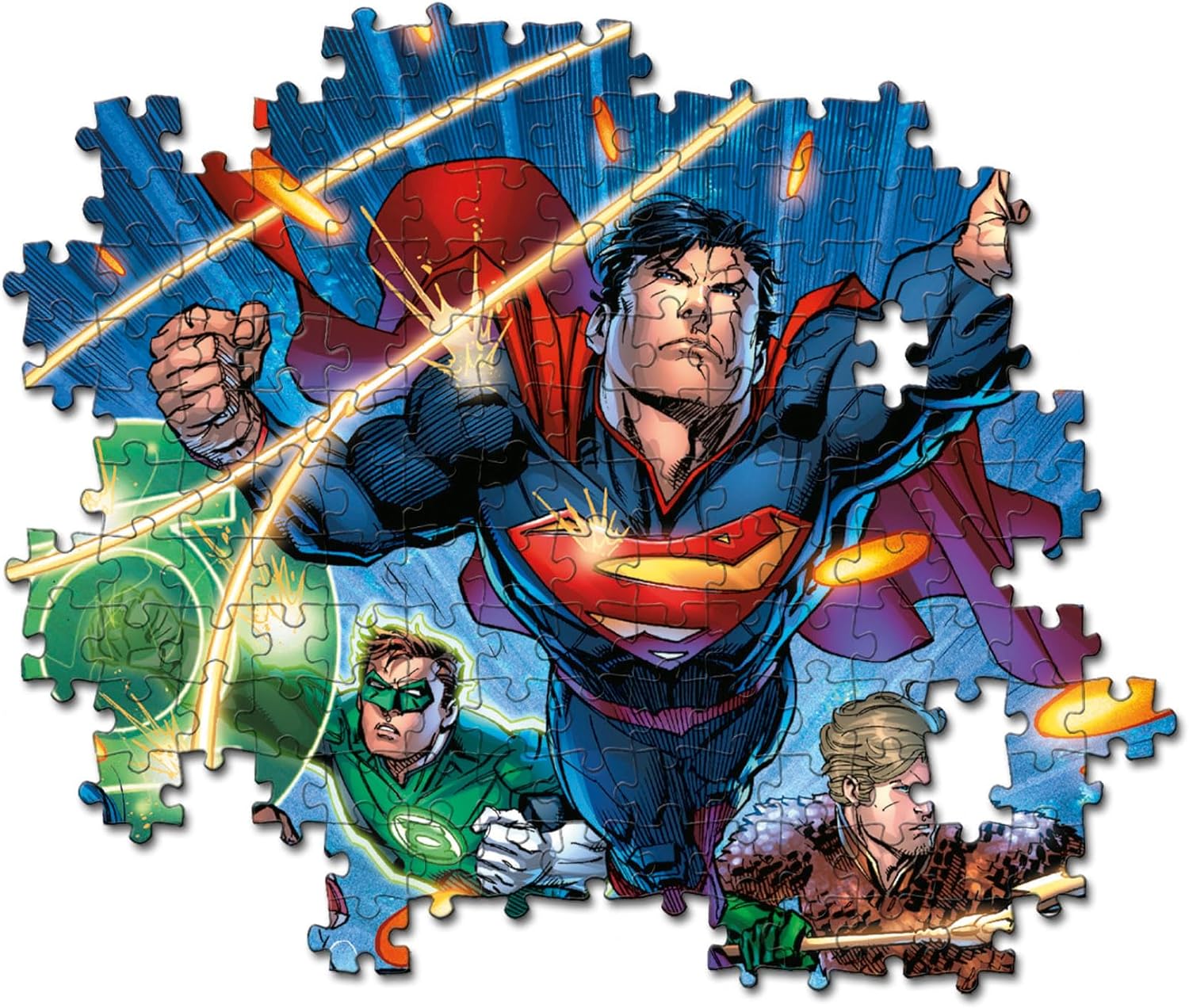 Clementoni 21725 Dc Comics Jigsaw 300 Pieces-Supercolor Children 9-11 Years, Cartoon, Gift for Boy/Girls, Puzzle for Kids, Made in Italy, Multicolor