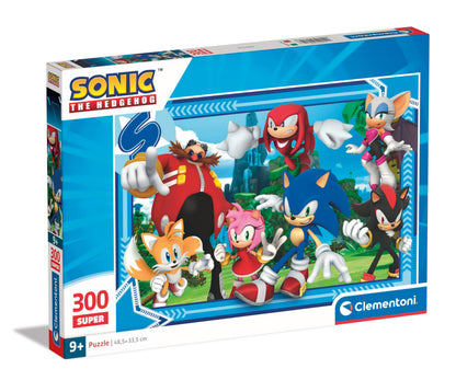 Clementoni Supercolor Sonic Kinder Puzzle 300 Teile - Sonic Puzzle 48,5 x 33,5 cm für Kinder ab 9 Jahre - Geschicklichkeitsspiel von Clementoni 21729