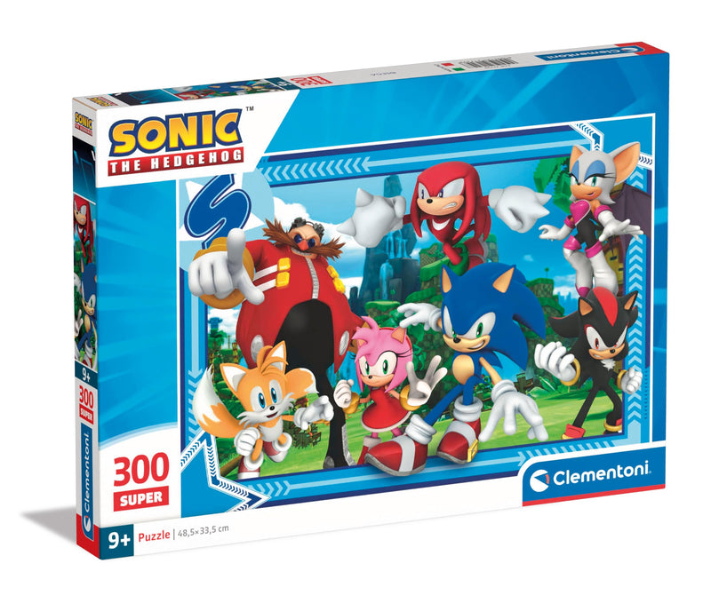 Clementoni Supercolor Sonic Kinder Puzzle 300 Teile - Sonic Puzzle 48,5 x 33,5 cm für Kinder ab 9 Jahre - Geschicklichkeitsspiel von Clementoni 21729