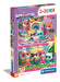 Clementoni- Supercolor Puzzle-SuperKitties-2x20 (Include 2 20 Pezzi) Bambini 3 Anni, Puzzle Cartoni Animati, Made in Italy, Multicolore, 24811