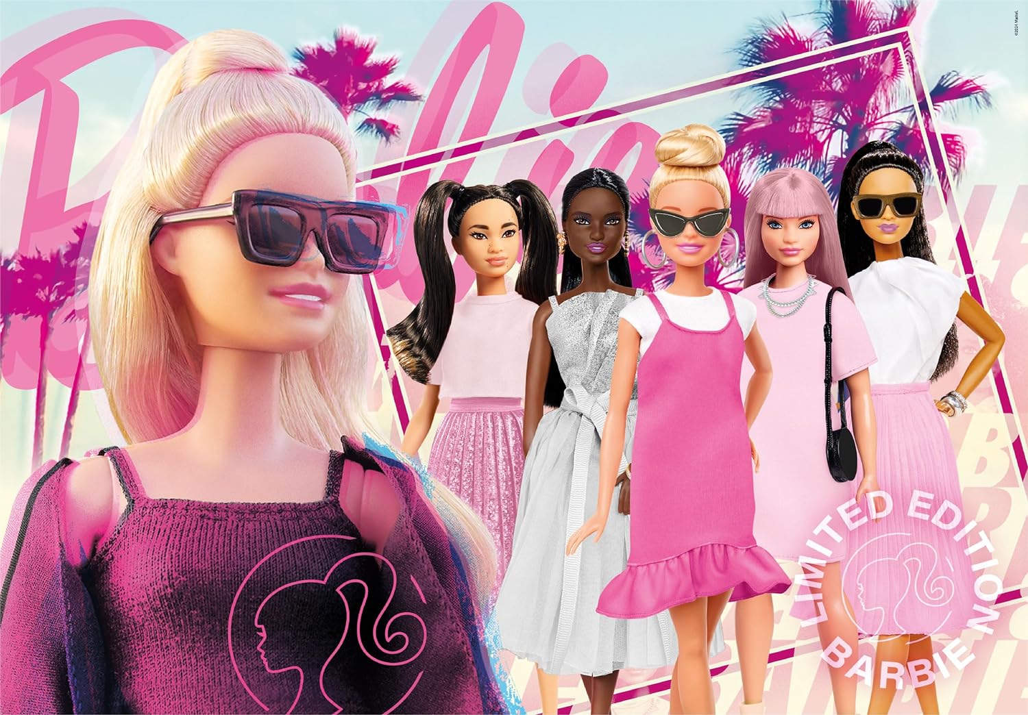 Clementoni 25752 Barbie Jigsaw 104 Pieces-Supercolor Children 6-8 Years, Cartoon, Gift for Girls, Puzzle for Kids, Made in Italy, Multicolor