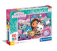 Clementoni 26202 Gabbys Dollshouse Jigsaw Dollhouse 60 Pieces-Supercolor Children 4-6 Years, Cartoon, Doll, Gift for Boy/Girls, Puzzle for Kids, Made in Italy, Multicolor