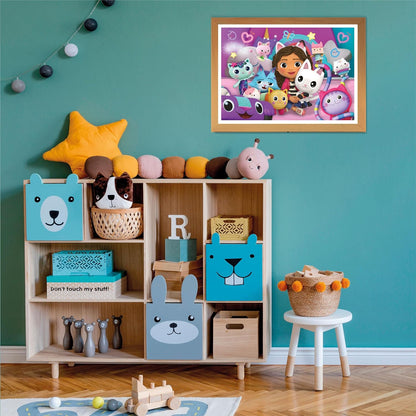 Clementoni 26202 Gabbys Dollshouse Jigsaw Dollhouse 60 Pieces-Supercolor Children 4-6 Years, Cartoon, Doll, Gift for Boy/Girls, Puzzle for Kids, Made in Italy, Multicolor