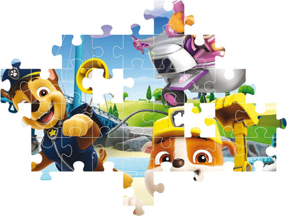 Clementoni 27265 Paw Patrol Supercolor Patrol-104 Pieces, Jigsaw Kids Age 6, Puzzle Cartoon, Made in Italy