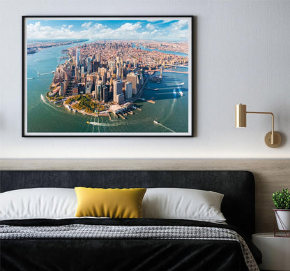 Clementoni 32080 Jigsaw Collection-Lower 2000 Pieces-Puzzle for Adults 14-99 Years, Gift for Men/Women, City, Manhattan, Made in Italy, Multicolor