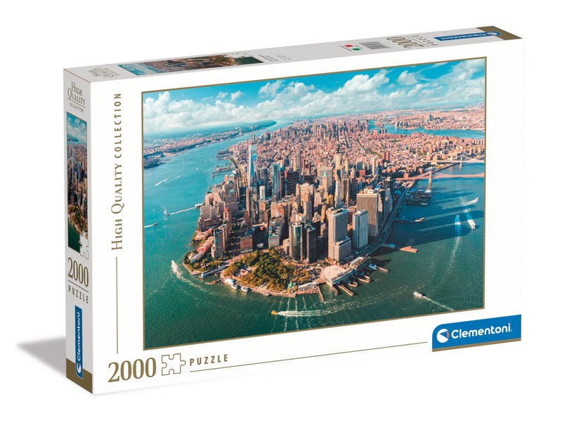 Clementoni 32080 Jigsaw Collection-Lower 2000 Pieces-Puzzle for Adults 14-99 Years, Gift for Men/Women, City, Manhattan, Made in Italy, Multicolor