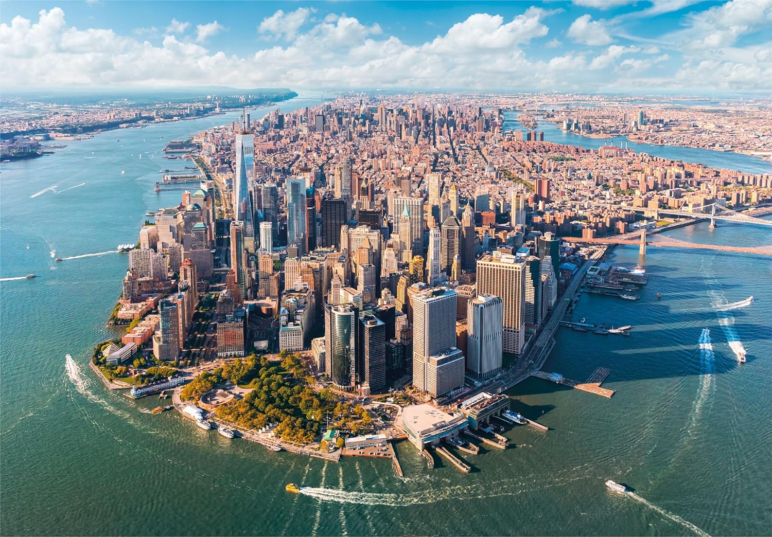 Clementoni 32080 Jigsaw Collection-Lower 2000 Pieces-Puzzle for Adults 14-99 Years, Gift for Men/Women, City, Manhattan, Made in Italy, Multicolor